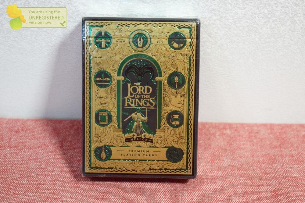 theory11 Lord of the Rings Playing Cards Green